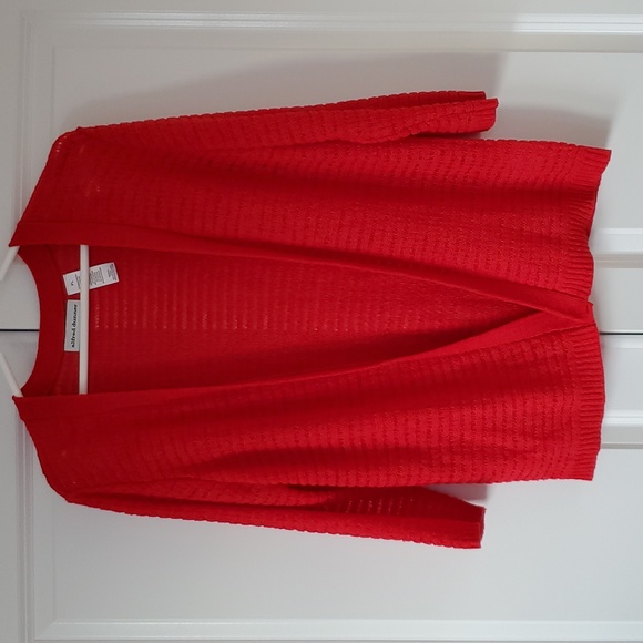 UP TO 50% OFF!! Alfred Dunner Red Cardigan Petite - Picture 2 of 7